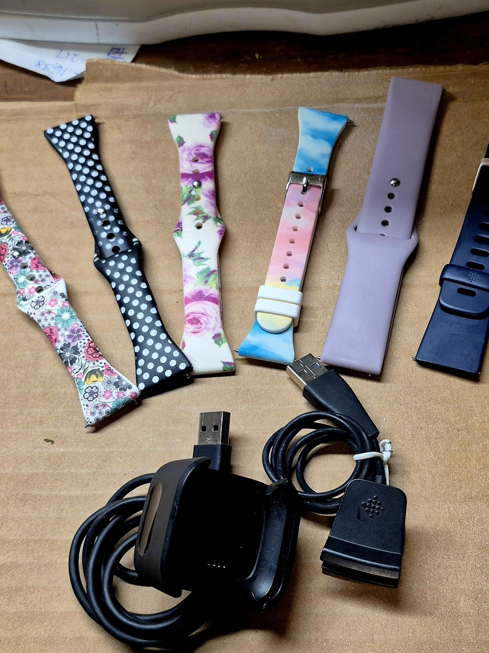 fitbit Replacement Bands and Chargers Assortment - Pink, Purple, Black, Floral